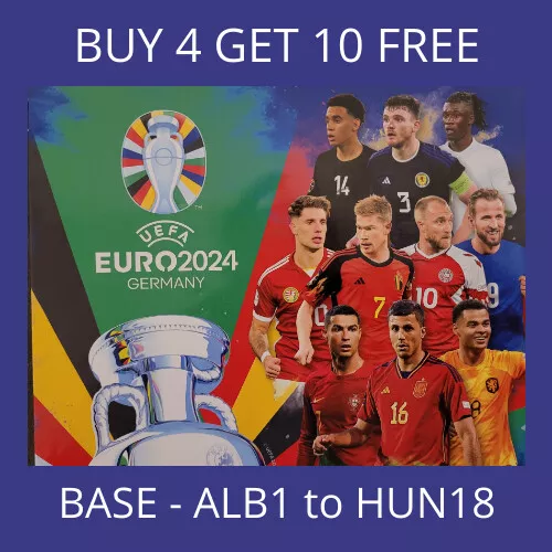UEFA EURO 2024 TOPPS Match Attax CARDS GERMANY BASE ALB1 HUN18