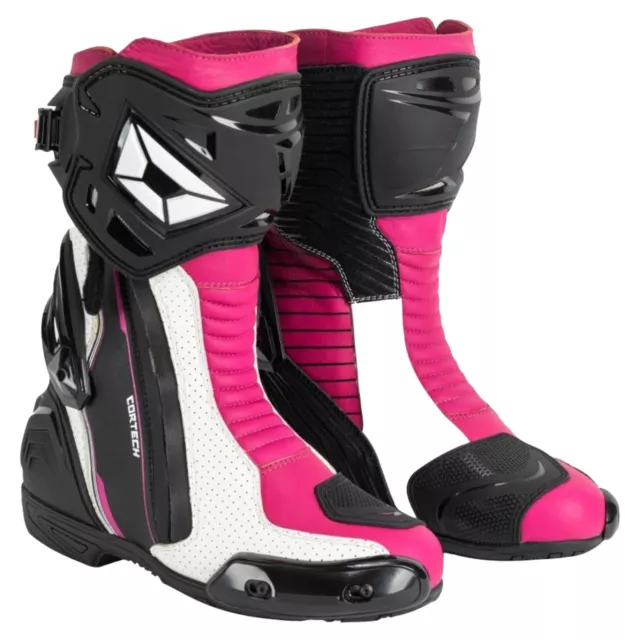 Cortech Adrenaline GP Womens Motorcycle Boots Rubine