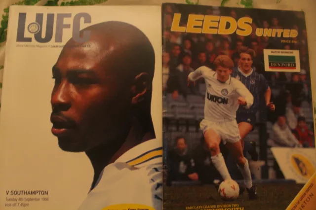 8 Leeds United Programmes