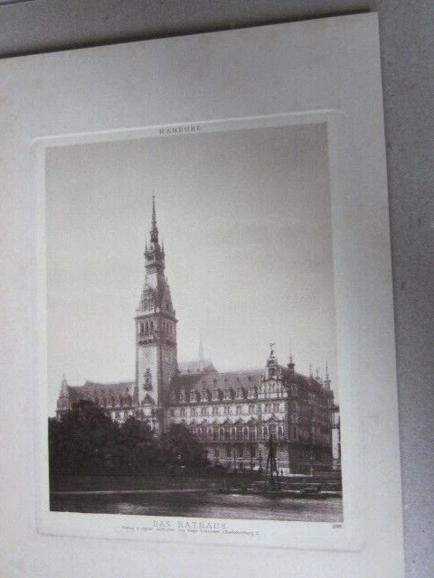 Hamburg und Umgebung 1895 Das Rathaus Kupferdruck