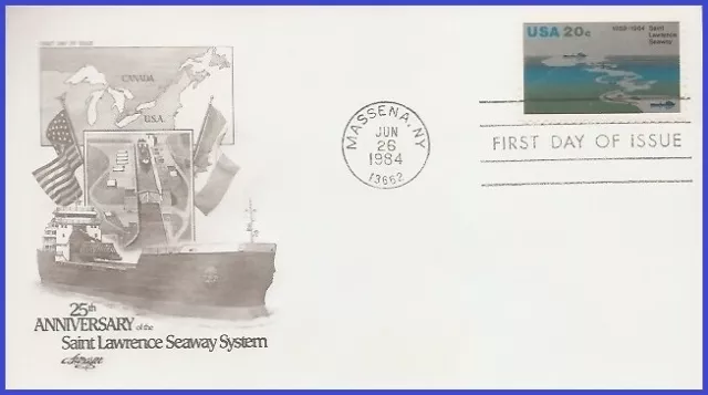 USA3 #2091 U/A ARTMASTER FDC   St. Lawrence Seaway