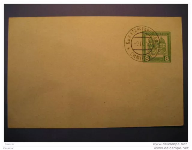 Chmielnik 1918 K U K Etappenpostamt Feldpost Post Postal Stationery Card Post Ca