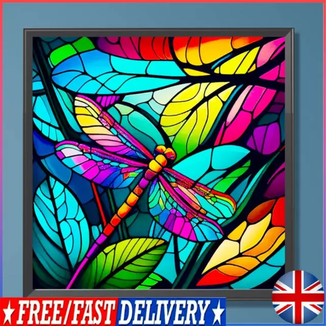 Paint By Numbers Kit On Canvas DIY Oil Art Dragonfly Picture Home Decor 50x50cm