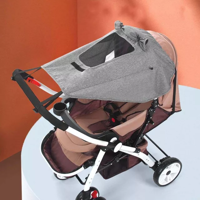Band Baby Stroller Sun Visor Pushchair Cap Carriage Sun Shade Sunshade Cover