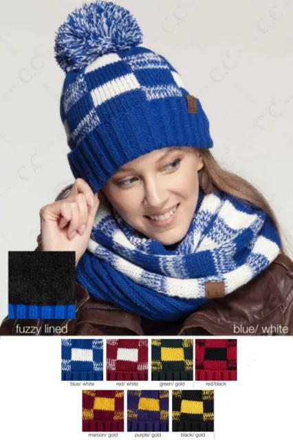 Jinscloset C.C Exclusive University College School Team Color Knit Hat Beanie