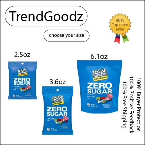 JOLLY RANCHER, ZERO Sugar Assorted Fruit Flavored Hard Candy