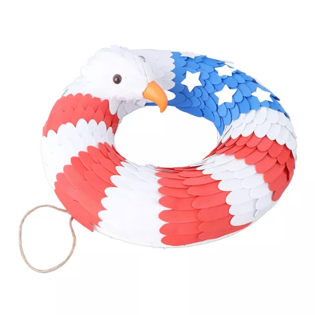 USA Flag July 4th Eagle Wreath EVA Americana Patriotic Hanging Fourth New