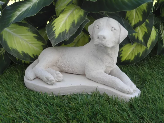 Concrete Dog statue garden decor grave marker Mongrel mixed breed outdoor use