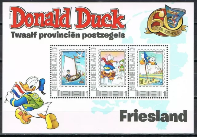 Nederland 2751-Ah-1 Postset Donald Duck - Friesland  - in envelop (comics)