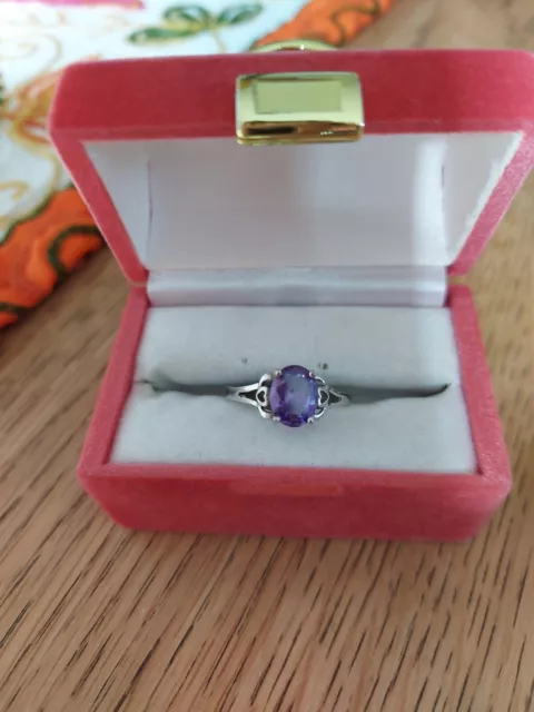 Amethyst And 925 Silver Ring
