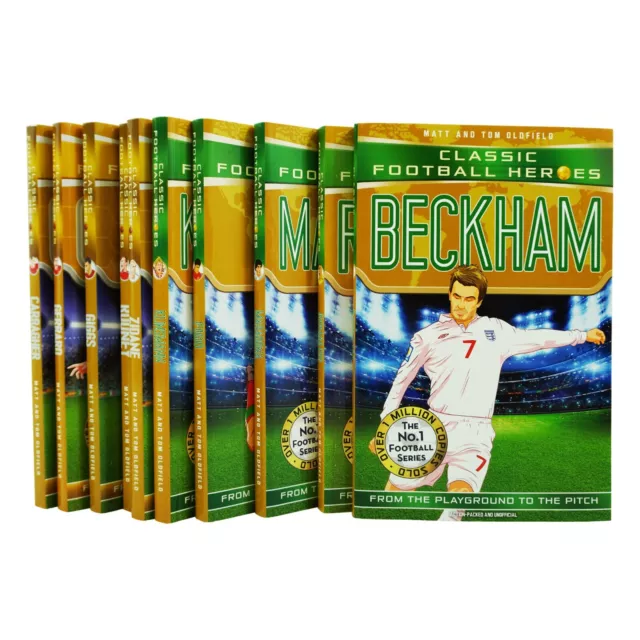 Classic Football Heroes 10 Book Collection Set - Ages 8-14 - Paperback