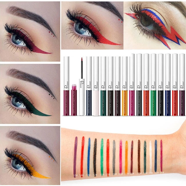 Variopinto Eye Liner Occhio Penna Matita Eyeliner Liquido Trucco Veloce Asciut -