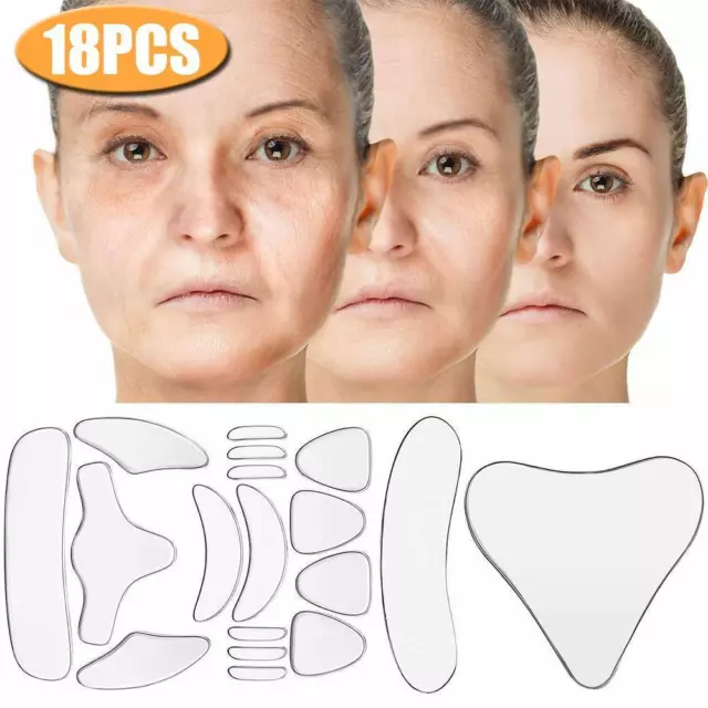 Medical Grade Reusable Silicone anti Wrinkle Anti Age Face Lift Chest Prof 3