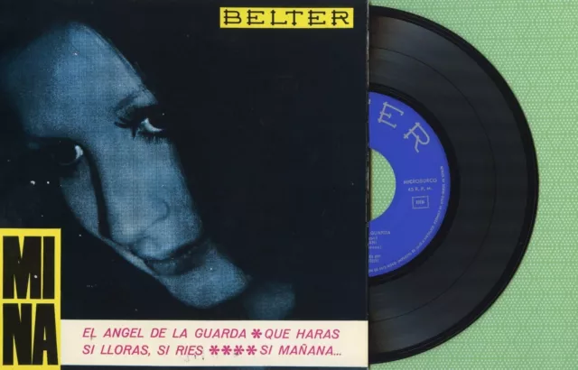 MINA / El Angel De La Guarda, Si Mañana / BELTER 51.492 Press Spain 1965 EP EX