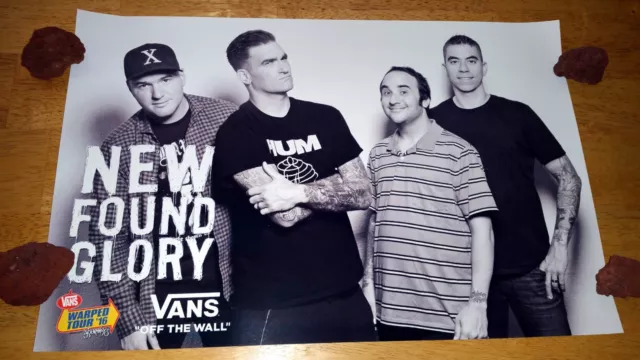 New Found Glory Band Poster 2016 Vans Warped Tour Jordan Pundik Chad Gilbert