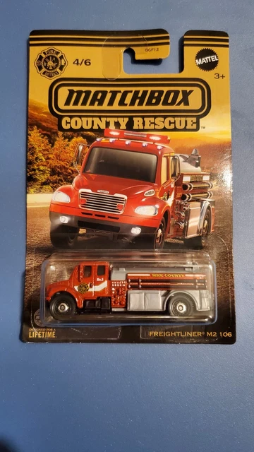 Matchbox County Rescue Truck Freightliner M2, Maßstab 1:64 – Spielzeug-LKW Für Kinder