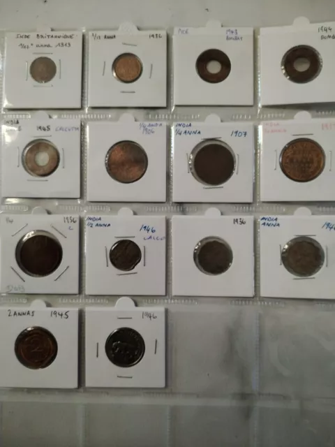 Lot of Coins British India