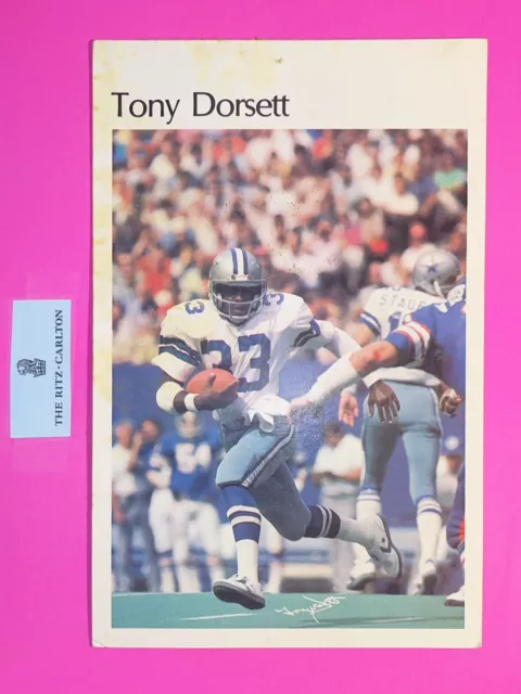1981 Tony Dorsett Marketcom NFL Mini-Poster # 24 Dallas  Cowboys