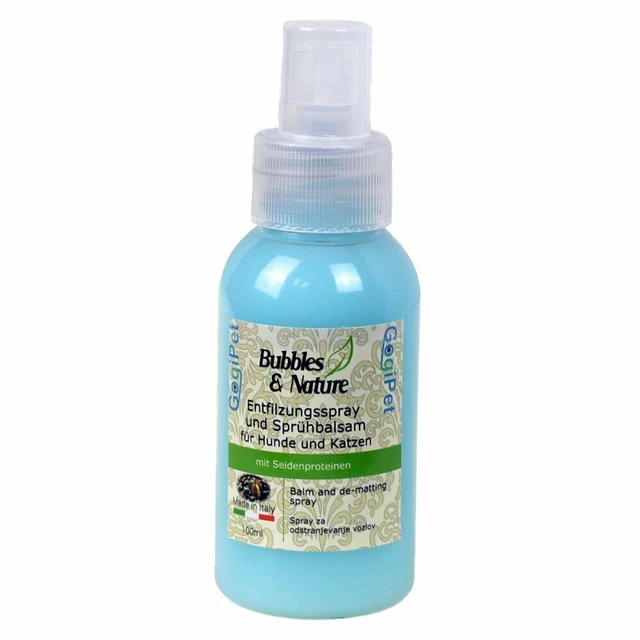 Bubbles & Nature spray desfiltrante y bálsamo en aerosol para perros y gatos cuidado del pelaje