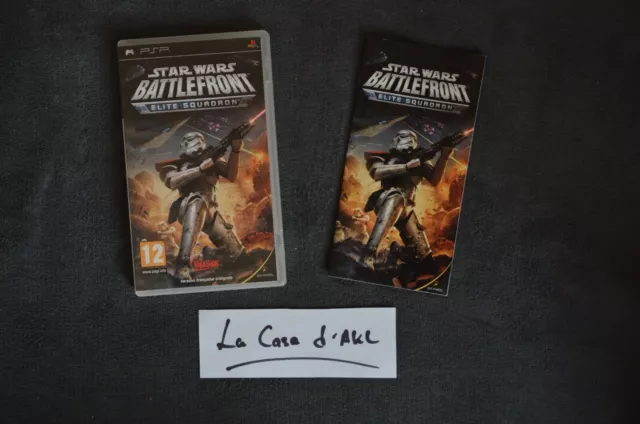 ₪ PAS DE JEU ₪ Boite + notice de PSP FR - Star Wars Battlefront Elite Squadron