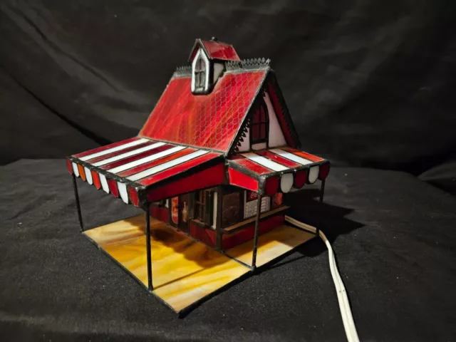 Vintage Franklin Mint Coca-Cola Stained Glass Soda Fountain