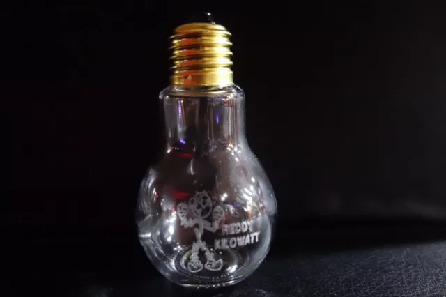 Reddy Kilowatt ETCHED GLASS LIGHT BULB. Excellent! A PLUS!