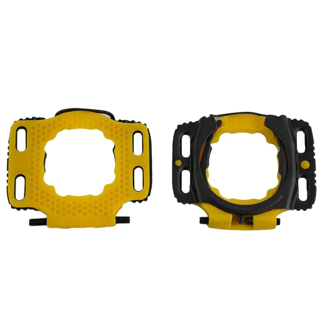 1 paire de pédales de vélo en ABS pour Speedplay - Adaptateur de pédales de vélo de route - Durable - Support plat - Convertisseur de pédales plates (noir