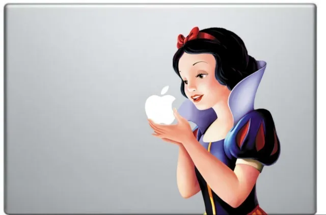 Snow White Eating Apple Macbook Decal fits 11 inch