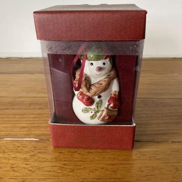 Villeroy & Boch snowman hanging christmas tree ornament bauble decoration boxed