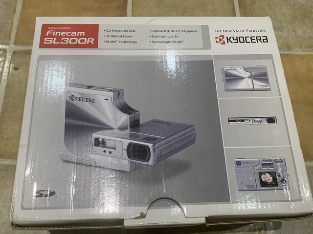 Kyocera Finecam SL300R 3.0 MP Digital Camera - Silver