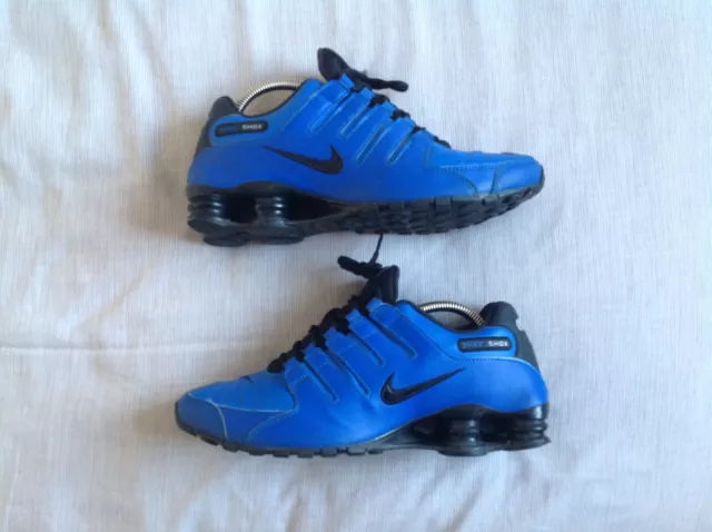 Nike Shox Nz Trainers Uk 8 Eur 42.5 Us 9 Mens Blue Black R4 Tl Eu Air Max 1 Rare