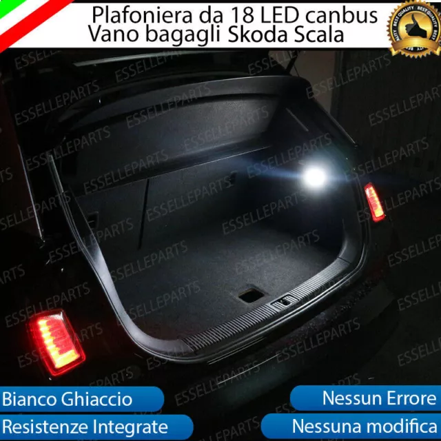 Set Plafoniera Completa A Led Skoda Scala Vano Bagagli 6000K Bianco Interni