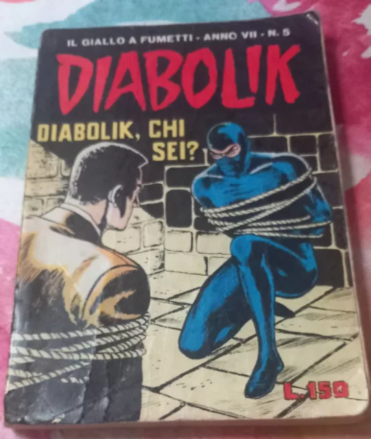 Diabolik Anno 7° Vii Settimo 5 Diabolik Chi Sei ? 1968