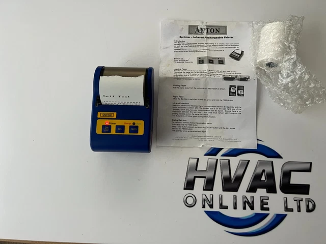 Anton Sprint Stampante termica wireless analizzatore gas di scarico PRT29003 SN: P2-07-3303