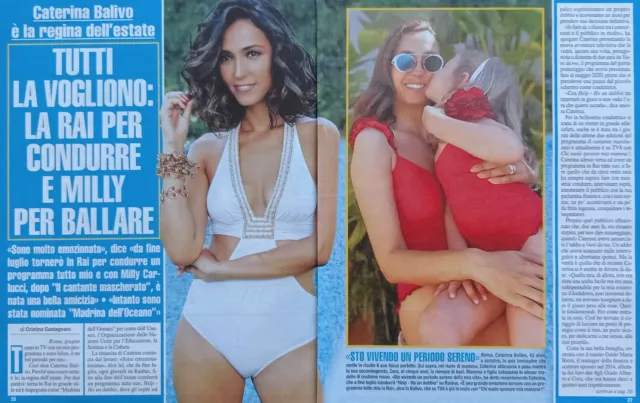 Italian Clipping Ritaglio 2022 CATERINA BALIVO tutti la vogliono 4 PAGINE