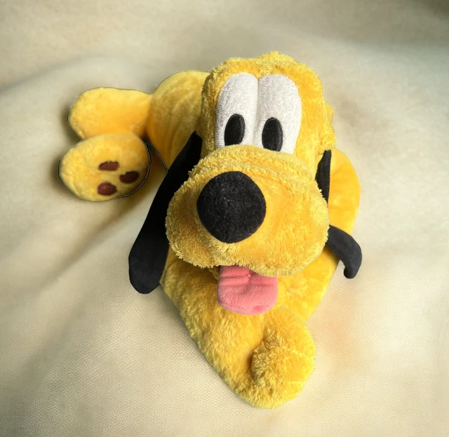 WALT DISNEY WORLD Parks 16" Lying Down Pluto Dog Plush Stuffed Animal