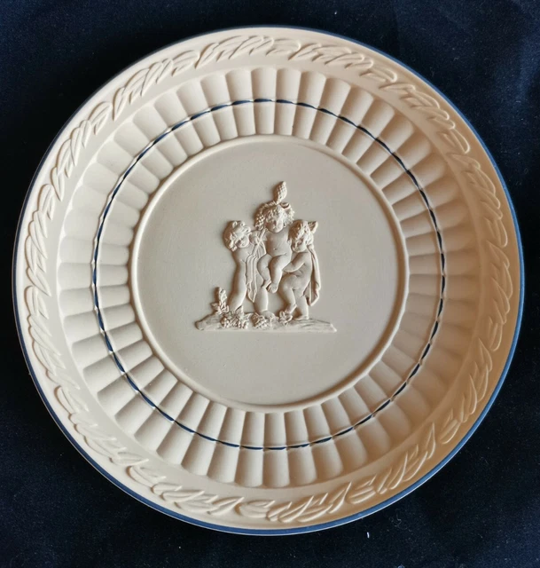 WEDGWOOD JASPERWARE YELLOW cane plate £80.00 - PicClick UK