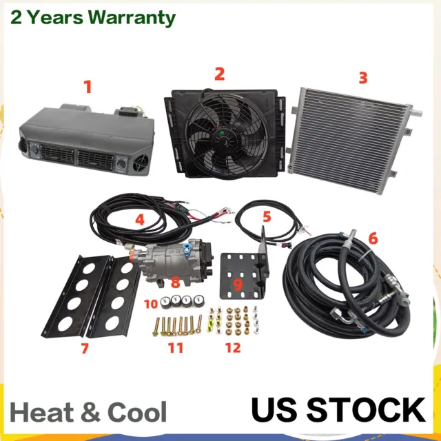 12V Heat&Cool Universal Underdash Air Conditioning Conditioner A/C Kit Auto Car