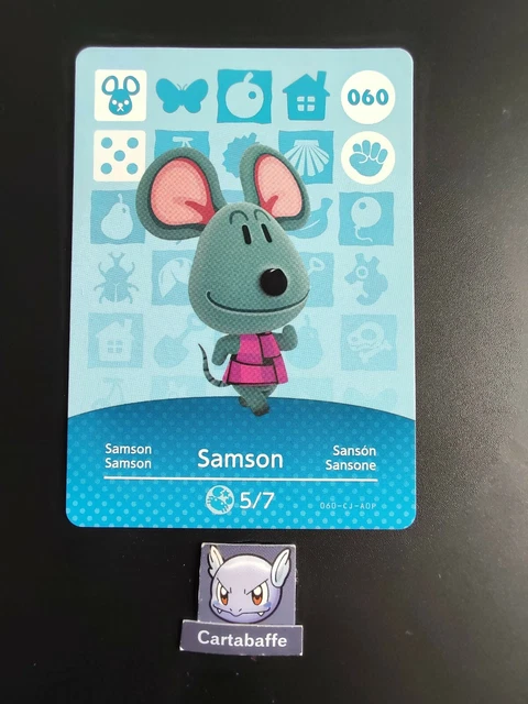 CARTE AMIIBO ANIMAL Crossing 060 Samson Series 1 EUR 6,85 - PicClick FR CARTE AMIIBO ANIMAL Crossing 060 Samson Series 1 EUR 6,85 - PicClick FR