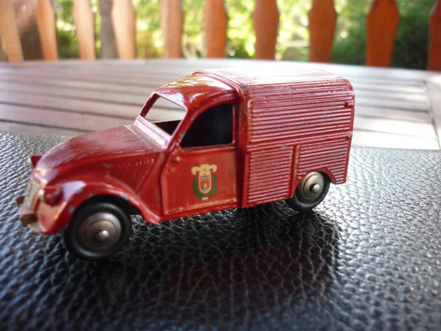 Boîte Dinky Toys Boîte Vide Reproduction Pour Dinky Toys Citroën 2CV Fourgonnette Des Pompiers N°25D - Échelle 1/43 - En Carton Collection Miniature Voiture