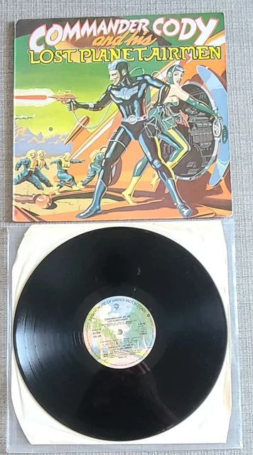 COMMANDER CODY His Lost Planet Airman Original Uk Issue Lp On Warners commander-cody-his-lost-planet-airman-original-uk-issue-lp-on-warners