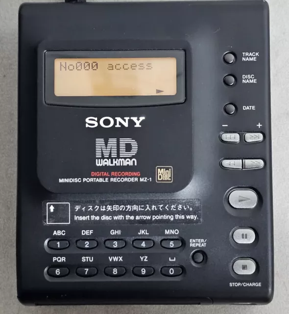 Sony Minidisc Portable Recorder MZ-1