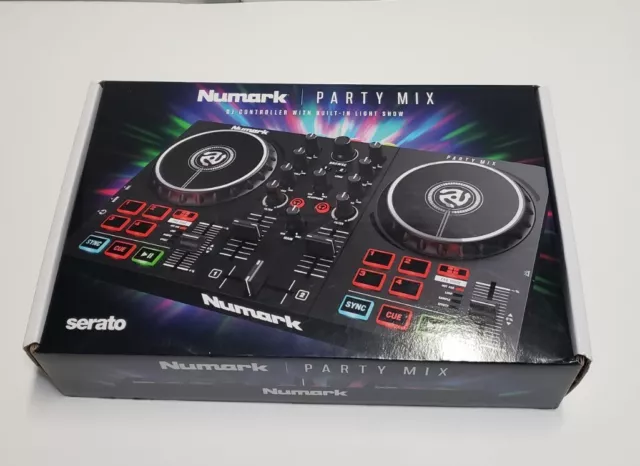 Numark Party Mix II Serato DJ Controller with Built-In Light Show  2-Band