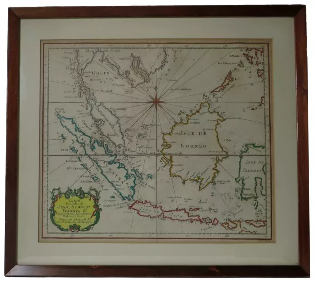 1746 Bellin. Excellent regional map of Southeast Asia. Framed CARTE DES ISLES...