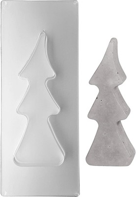 Profondità 3 cm PET Rayher 36063000 Trasparente Stampo in Plastica Albero di Natale 4 Misure 8-16 cm