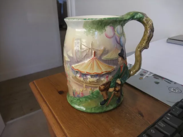 Lovely Vintage Crown Devon Musical Tankard Widdecombe Fair In Full Working Order