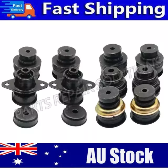 New Set of 12 Pcs Body Mount Bushing Kit For Nissan Patrol GU Y61 LWB Wagon AU