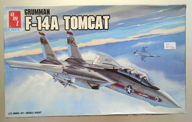 AMT ERTL GRUMMAN F-14A Tomcat Fighter Airplane 1/72 Scale Model Kit ...