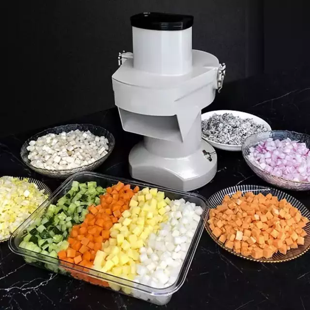 Commercial Vegetable Fruit Electric Salad Chopper Cutter Slicer Dicer Shredder