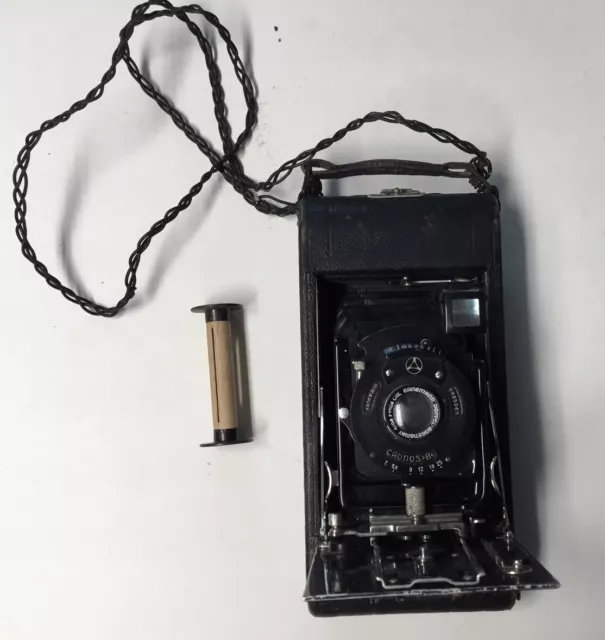 VTG ERNEMANN Folding Camera Dresden Doppel Anastigmat Cronos B Lens Parts/Repair